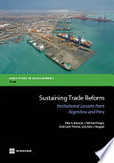 Sustaining trade reform institutional lessons from Argentina and Peru /