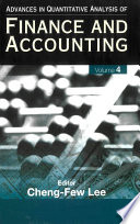 Advances in quantitative analysis of finance and accounting.