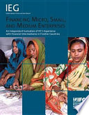 Financing micro, small, and medium enterprises an independent evaluation of IFC's experience with financial intermediaries in frontier countries /