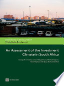 An assessment of the investment climate in South Africa