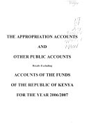 The report of the Controller and Auditor-General together with the appropriation accounts, other public accounts, and the accounts of the funds for the year 2008/2009.