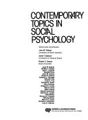 Contemporary topics in social psychology.