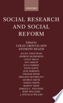 Social research and social reform : essays in honour of A.H. Halsey /