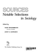 Sources notable selections  in sociology /
