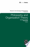 Philosophy and organization theory