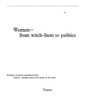 Women, from witch-hunt to politics : selection of articles reproduced from Cultures, dialogue between the peoples of the world.
