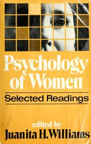 Psychology of women : selected readings /