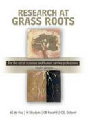 Research at grass roots : for the social sciences and human services professions /