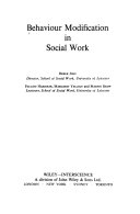 Behaviour modification in social work /