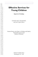 Effective services for young children report of a workshop /