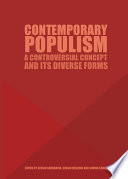 Contemporary populism a controversial concept and its diverse forms /