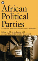 African political parties evolution, institutionalism and governance /