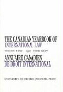 The Canadian yearbook of international law, 1997