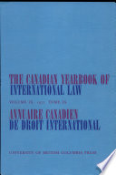 The Canadian yearbook of international law, 1971