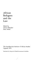 African refugees and the law /