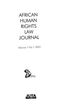 African human rights law journal.