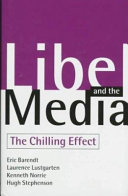 Libel and the media : the chilling effect /
