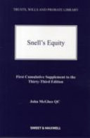 Snell's equity : first cumulative supplement to the thirty-third edition /