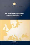 The enforceability of promises in European contract law