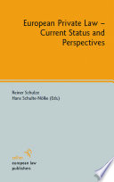 European private law current status and perspectives /