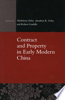 Contract and property in early modern China