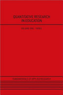 Qualitative research in education : key issues in education research /