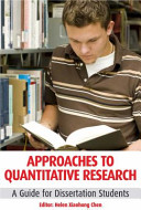 Approaches to quantitative research : a guide for dissertation students /