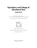 Equivalency and linkage of educational tests interim report /