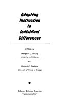 Adapting instruction to individual differences /