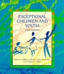 Exceptional children and youth : an introduction to special education /