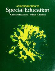 An Introduction to special education /