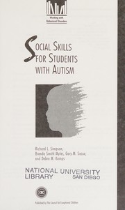 Social skills for students with autism /