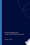 Song and significance virtues and vices of vocal translation /