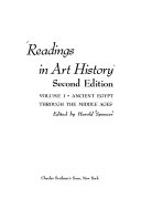 Readings in Art history : ancient Egypt through the middle ages.