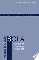 Investigations in instructed second language acquisition