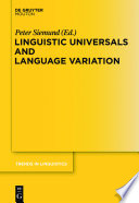 Linguistic universals and language variation