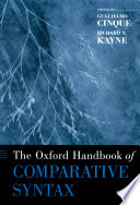 The Oxford handbook of comparative syntax