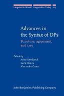 Advances in the syntax of DPs : structure, agreement, and case /