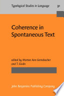 Coherence in spontaneous text