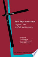 Text representation linguistic and psycholinguistic aspects /