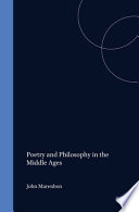 Poetry and philosophy in the Middle Ages a festschrift for Peter Dronke /