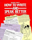 How to write and speak better.