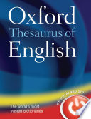 Oxford thesaurus of English.