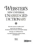 Webster's new universal unabridged dictionary.