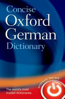 Concise Oxford German dictionary : German-English, English-German /