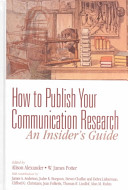 How to publish your communication research.