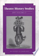 Theatre history studies.