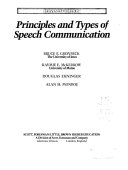 Principles and types of speech communication /