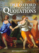 The Oxford dictionary of quotations /