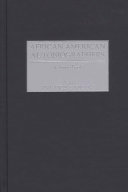 African American autobiographers a sourcebook /